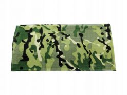 Chusta bandana kamuflaż. Zielone szaliki MFH MAX FUCHS, bez wzorów, z bawełny. Za 13.99 zł.