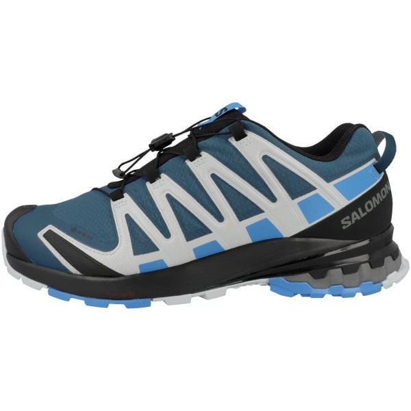 Buty do biegania męskie Salomon XA Pro 3D V8 Gtx. Czarne buty do biegania Salomon, bez wzorów, z gore-texu, bez zapięcia, do biegania, gore-tex. Za 749.30 zł.