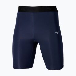Legginsy do biegania męskie Mizuno Core Impulse Mid. Niebieskie legginsy długie sportowe Mizuno, m, bez wzorów, do biegania. Za 119.99 zł.