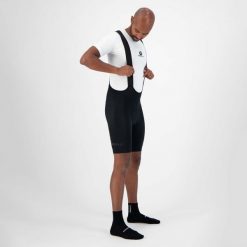 Spodenki rowerowe męskie Rogelli ULTRACING 2.0 z żelową wkładką. Czarne spodenki rowerowe Rogelli, m, bez wzorów, z elastanu, rowerowe. Za 527.00 zł.