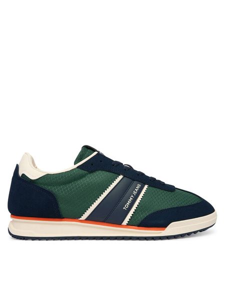 Tommy Jeans Sneakersy Tjm Retro Runner Cleated Winter EM0EM01664 Granatowy. Niebieskie buty sportowe casual Tommy Jeans, bez wzorów, z jeansu, bez zapięcia. Za 329.99 zł.