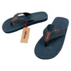 Buty klapki męskie Wrangler Zane Flipflop. Niebieskie klapki Wrangler. Za 69.00 zł.