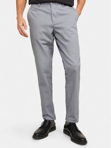 Jack & Jones Chinosy Marco 12150148 Szary Slim Fit. Szare eleganckie spodnie Jack & Jones, m, z bawełny. Za 112.99 zł.