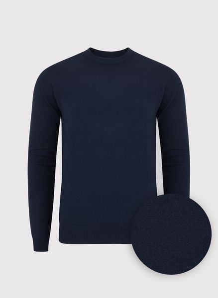 PAKO LORENTE – Granatowy męski sweter. Niebieskie swetry nierozpinane Pako Lorente, na jesień, m, bez wzorów, z poliamidu, bez kołnierzyka, bez ramiączek. Za 99.99 zł.