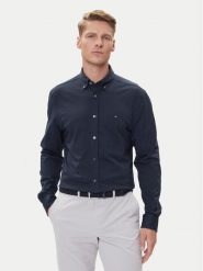 Tommy Hilfiger Koszula Performance MW0MW39418 Granatowy Slim Fit. Niebieskie koszule Tommy Hilfiger, l, bez wzorów, z syntetyku, bez kołnierzyka, bez ramiączek. Za 299.99 zł.