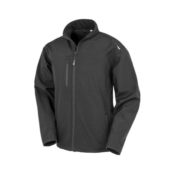 Kurtka z recyklingu Result Softshell. Czarne kurtki RESULT, m, bez wzorów, z poliesteru, bez kaptura. Za 183.05 zł.