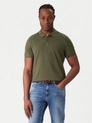 Tommy Jeans Polo DM0DM20676 Khaki Regular Fit. Brązowe koszulki polo Tommy Jeans, l, bez wzorów, z bawełny, bez kołnierzyka, bez ramiączek. Za 289.99 zł.
