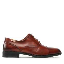 Półbuty Pikolinos. Brązowe eleganckie półbuty Pikolinos, bez wzorów, bez obcasa, bez zapięcia. Za 519.99 zł.