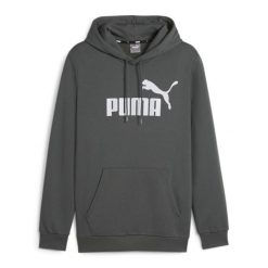 Bluza męska PUMA Essentials Big Logo Hoodie FL. Szare bluzy Puma, m, bez wzorów, bez kaptura. Za 149.99 zł.