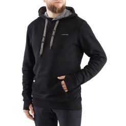 Bluza turystyczna męska Viking Laxa Bamboo z kapturem. Niebieskie bluzy Viking, l, bez wzorów, z kapturem. W wyprzedaży za 126.49 zł.