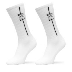 Skarpety długie EA7 Emporio Armani. Białe skarpety EA7 Emporio Armani, bez wzorów. Za 119.99 zł.