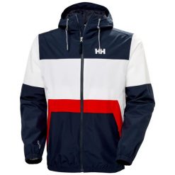 Kurtka wodoodporna Helly Hansen Koster. Niebieskie kurtki Helly Hansen, m, bez wzorów, z materiału, bez kaptura. Za 672.00 zł.