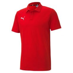 Polo Puma Team Goal 23 Casuals. Czerwone koszulki polo Puma, l, bez wzorów, z bawełny, bez kołnierzyka, bez ramiączek, do piłki nożnej. Za 113.99 zł.
