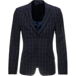 Topman MARIO CHECK MUSCLE SUIT Marynarka garniturowa blue. Marynarki marki Topman, z elastanu. Za 629.00 zł.