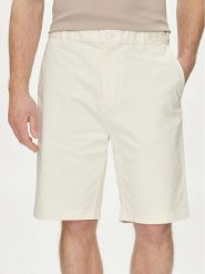 Calvin Klein Szorty materiałowe Sateen K10K112831 Écru Regular Fit. Szorty CALVIN KLEIN, m, bez wzorów, z bawełny. Za 219.99 zł.