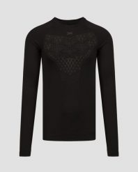 Koszulka biegowa męska termoaktywna X-Bionic Twyce Run Shirt LS Black. Czarne bielizna termoaktywna X BIONIC, na lato, l, bez wzorów, z materiału, bez ramiączek, na fitness i siłownię. Za 595.50 zł.