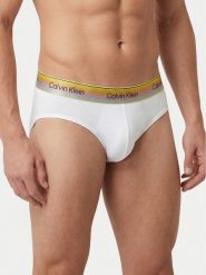 Calvin Klein Underwear Slipy LV00NB4589 Biały. Białe slipki Calvin Klein Underwear, l, bez wzorów, z bawełny. Za 109.99 zł.