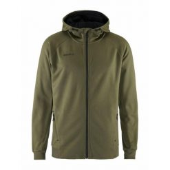 Bluza sportowa męska Craft Adv Unify. Zielone bluzy z kapturem Craft, l, bez wzorów, z poliesteru, z kapturem. Za 421.00 zł.