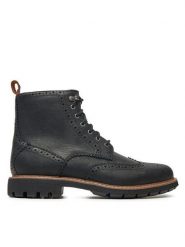 Clarks Kozaki Batcombe Lord 261348577 Czarny. Czarne kozaki Clarks, bez wzorów, ze skóry, bez obcasa, bez zapięcia. Za 679.99 zł.