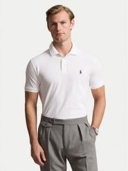 Polo Ralph Lauren Polo 710941439002 Biały Regular Fit. Białe koszulki polo Polo Ralph Lauren, m, bez wzorów, z bawełny, bez kołnierzyka, bez ramiączek. Za 439.99 zł.