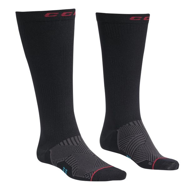 Skarpety hokejowe CCM Compression Knee. Czarne skarpety CCM, bez wzorów. Za 69.99 zł.