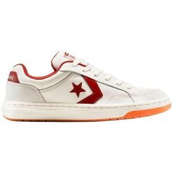 Buty sportowe Converse Pro Blaze Classic. Białe buty trekkingowe Converse, bez wzorów, ze skóry ekologicznej, bez zapięcia. Za 382.21 zł.