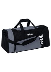 Torba sportowa Erima Six Wings. Czarne torby na ramię Erima, bez wzorów, z poliesteru, na ramię, z nadrukiem, bez dodatków. Za 119.99 zł.