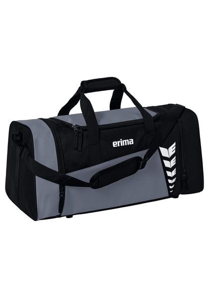 Torba sportowa Erima Six Wings. Czarne torby na ramię Erima, bez wzorów, z poliesteru, na ramię, z nadrukiem, bez dodatków. Za 119.99 zł.