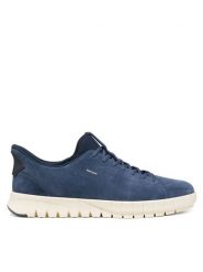 Geox Sneakersy Flextride Plus U65MAA 00022 C4007 Granatowy. Niebieskie buty sportowe casual Geox, bez wzorów, ze skóry, bez zapięcia. Za 499.99 zł.