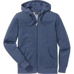 Bluza rozpinana pique z kapturem Regular Fit bonprix indygo melanż. Bluzy marki bonprix. Za 109.99 zł.
