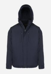 Granatowa Kurtka Zimowa Plus Size Mema. Niebieskie kurtki Born2be, na zimę, m, bez wzorów, z tkaniny, bez kaptura. W wyprzedaży za 255.99 zł.