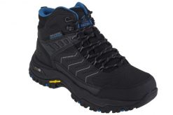 Buty trekkingowe męskie, Skechers Arch Fit Dawson-Raveno. Czarne trekkingi Skechers, bez wzorów, z materiału, bez zapięcia. Za 582.00 zł.