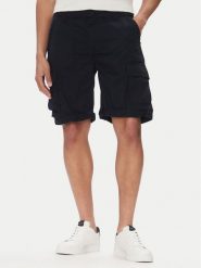 Aeronautica Militare Szorty materiałowe 251BE250CT3501 Granatowy Regular Fit. Niebieskie szorty Aeronautica Militare, m, bez wzorów, z bawełny. Za 709.99 zł.