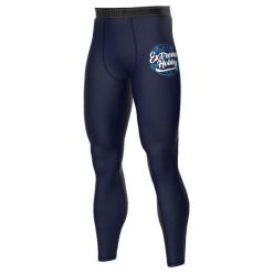 Legginsy sportowe męskie EXTREME HOBBY BADGE. Zielone bielizna termoaktywna EXTREME HOBBY, m, bez wzorów, z elastanu, na fitness i siłownię. Za 229.00 zł.