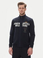 Aeronautica Militare Bluza 251FE1999F459 Granatowy Regular Fit. Niebieskie bluzy Aeronautica Militare, m, bez wzorów, z bawełny, bez kaptura. Za 839.99 zł.