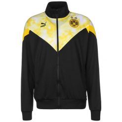 Kurtka dresowa Puma Bvb Iconic Mcs Mesh Track. Czarne kurtki Puma, xs, bez wzorów, z dresówki, bez kaptura. W wyprzedaży za 283.85 zł.