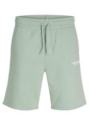 Szorty dresowe JJ REBEL, regular fit. Szare krótkie spodenki sportowe bonprix, m, bez wzorów, z dresówki. Za 59.99 zł.
