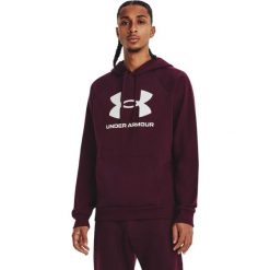 Bluza z kapturem Under Armour Rival Fleece Hoodie, Mężczyźni. Fioletowe bluzy z kapturem Under Armour, m, bez wzorów, z bawełny, z kapturem. Za 252.90 zł.