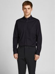 Jack&Jones Koszula 12201905 Czarny Slim Fit. Czarne koszule Jack&Jones, m, bez wzorów, z bawełny, bez kołnierzyka, bez ramiączek. Za 129.99 zł.