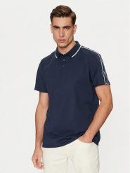 Guess Polo M4YP40 KARS0 Granatowy Regular Fit. Niebieskie koszulki polo Guess, m, z aplikacjami, z syntetyku, bez kołnierzyka, bez ramiączek. Za 179.99 zł.
