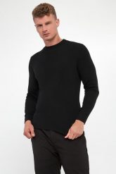 Sweter męski z wełny dziewiczej Donteo JOOP!. Swetry nierozpinane JOOP!, m, bez wzorów, z wełny, bez kołnierzyka, bez ramiączek. Za 829.00 zł.