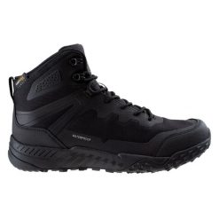 Buty bushcraft męskie Magnum Bondsteel MID WP. Czarne buty turystyczne MAGNUM, bez wzorów, z gumy, bez zapięcia, trekkingowe. Za 511.85 zł.