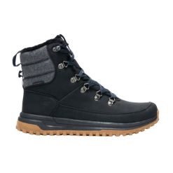 Męskie buty Winsfield. Czarne buty turystyczne Regatta, na zimę, bez wzorów, z materiału, przed kostkę, bez zapięcia, trekkingowe. Za 303.00 zł.