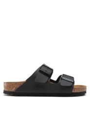 Birkenstock Klapki Arizona Birko-Flor 051791 Czarny. Czarne klapki Birkenstock, ze skóry. Za 299.99 zł.