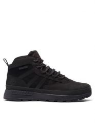Timberland Trzewiki Euro Trekker Mid Leather TB0A62SV0151 Czarny. Czarne botki sznurowane Timberland, bez wzorów, z nubiku, bez obcasa, bez zapięcia. Za 679.99 zł.