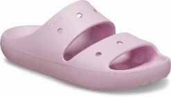 Klapki Dla Dorosłych Crocs Classic V2 Sandal. Czerwone klapki Crocs, z materiału. Za 118.99 zł.
