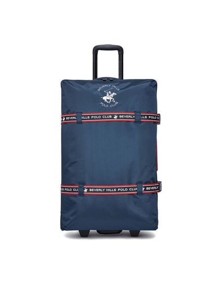 Beverly Hills Polo Club Walizka duża CEO-BHPC-WAL-001-L Granatowy. Niebieskie walizki Beverly Hills Polo Club, bez wzorów, z materiału, duże. Za 349.99 zł.