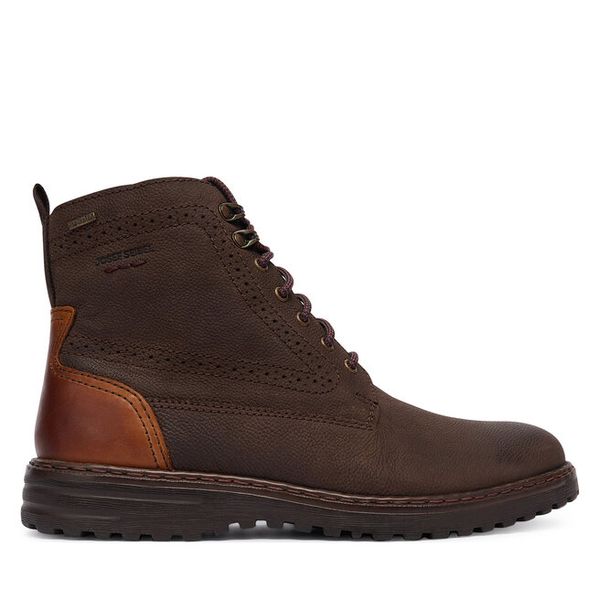 Trzewiki Josef Seibel. Brązowe botki sznurowane Josef Seibel, bez wzorów, bez obcasa, bez zapięcia. Za 459.99 zł.