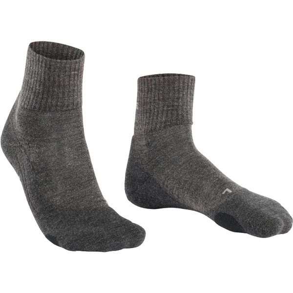 Krótkie skarpety Falke Tk2 Wool. Szare skarpety Falke, bez wzorów, z poliamidu. Za 163.50 zł.