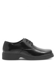 Badura Półbuty JIMM-01 123AM Czarny. Czarne eleganckie półbuty Badura, bez wzorów, ze skóry, bez obcasa, bez zapięcia. Za 279.99 zł.